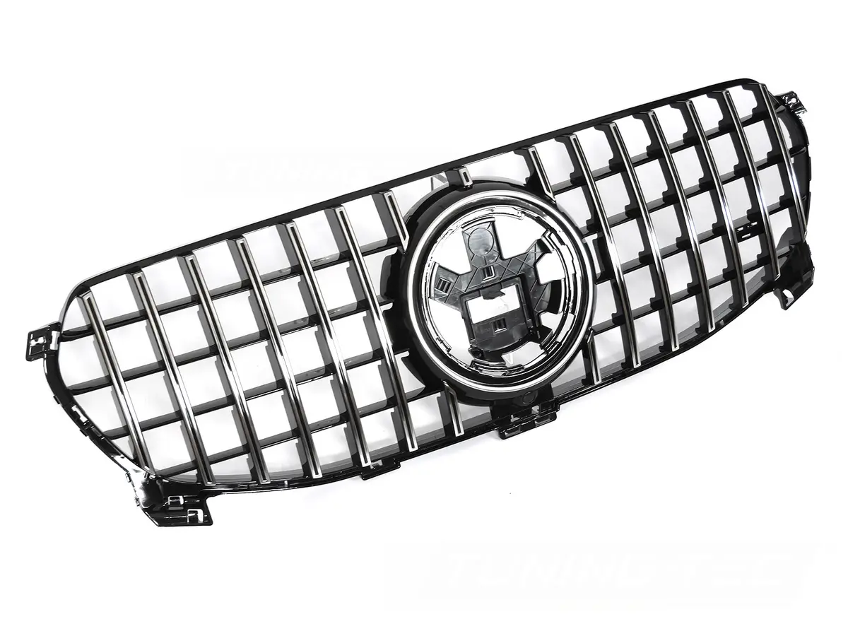 Front Grille Mercedes GLE V167 19-23 GT Style Black-Chrome