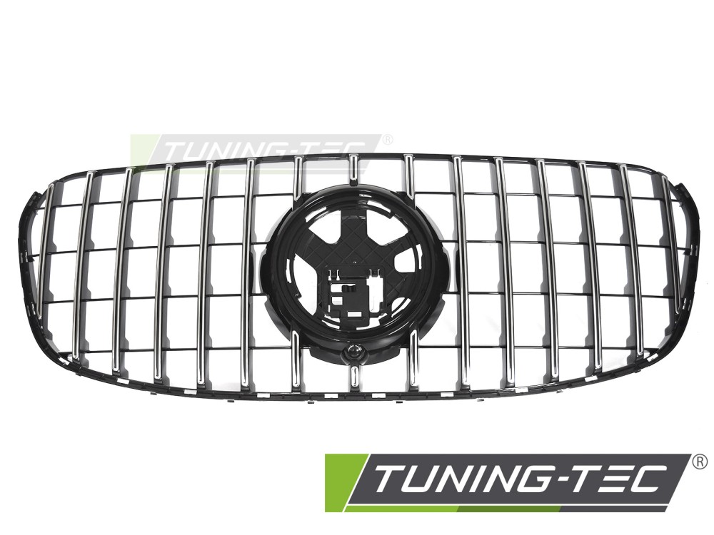 Front Grille Mercedes GLS X167 23- GT Style Black Chrome – náhľad 2
