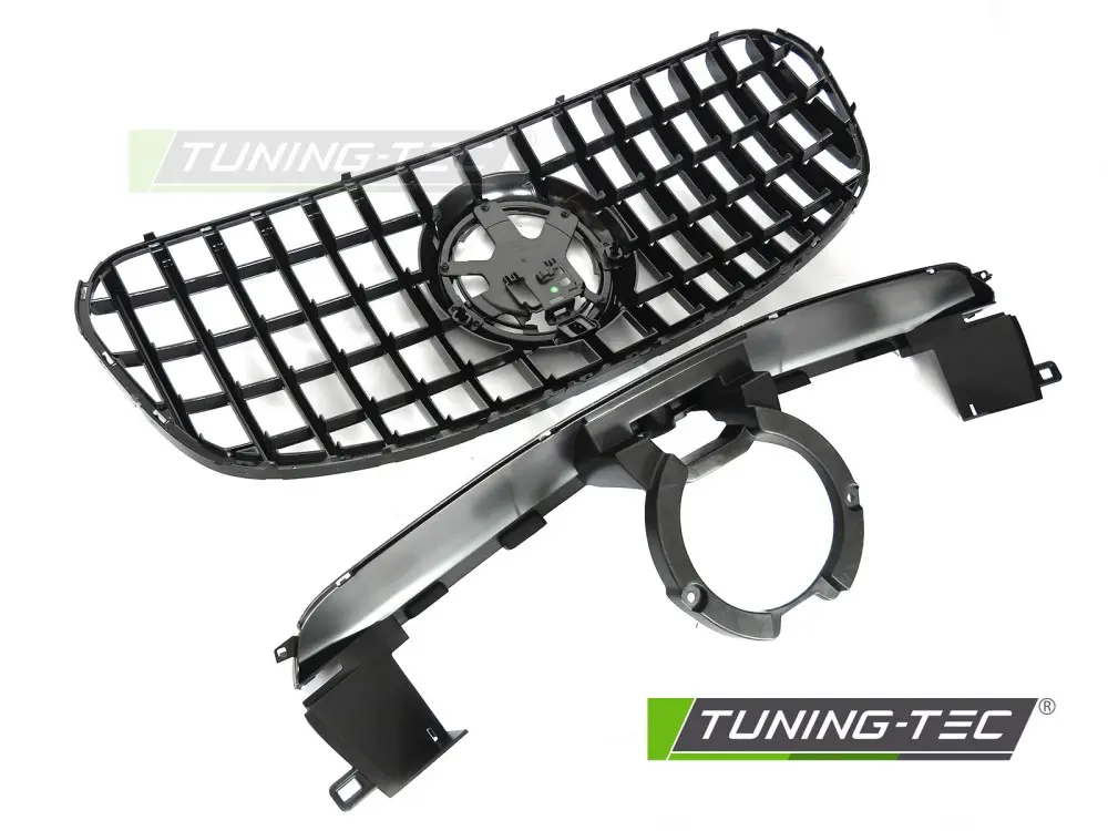 Front Grille Mercedes GLS X167 23- GT Style Glossy Black – náhľad 4