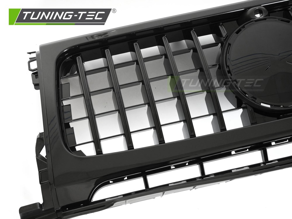 Front Grille Mercedes G-Class W464 18-24 GT Style Glossy Black – náhľad 3