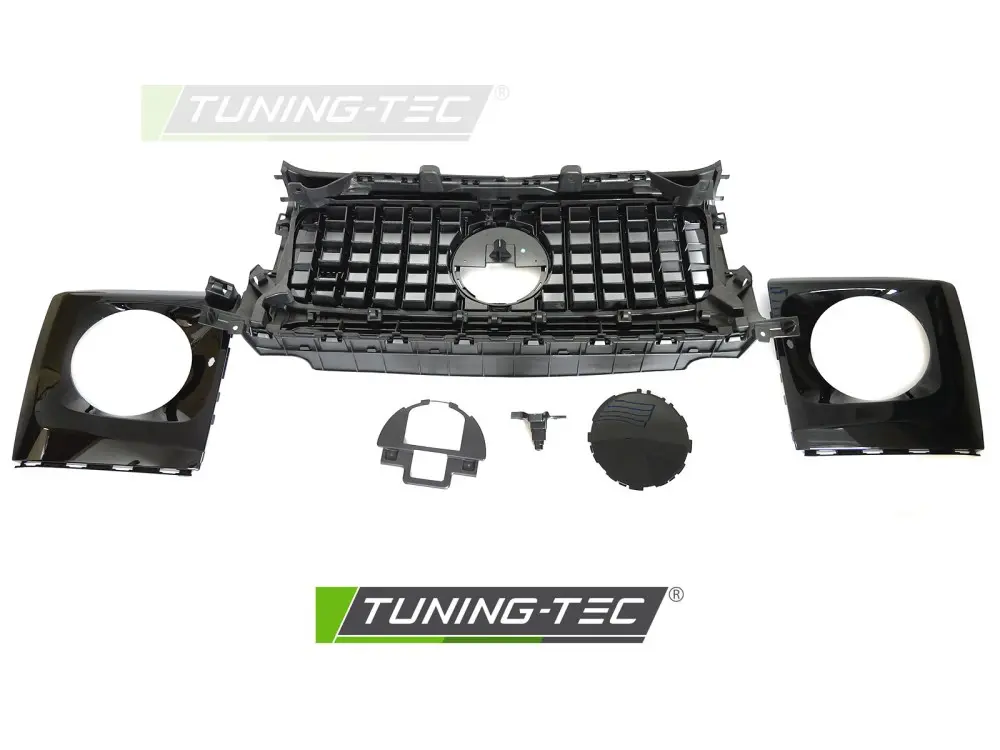 Front Grille Mercedes G-Class W464 18-24 GT Style Glossy Black – náhľad 4