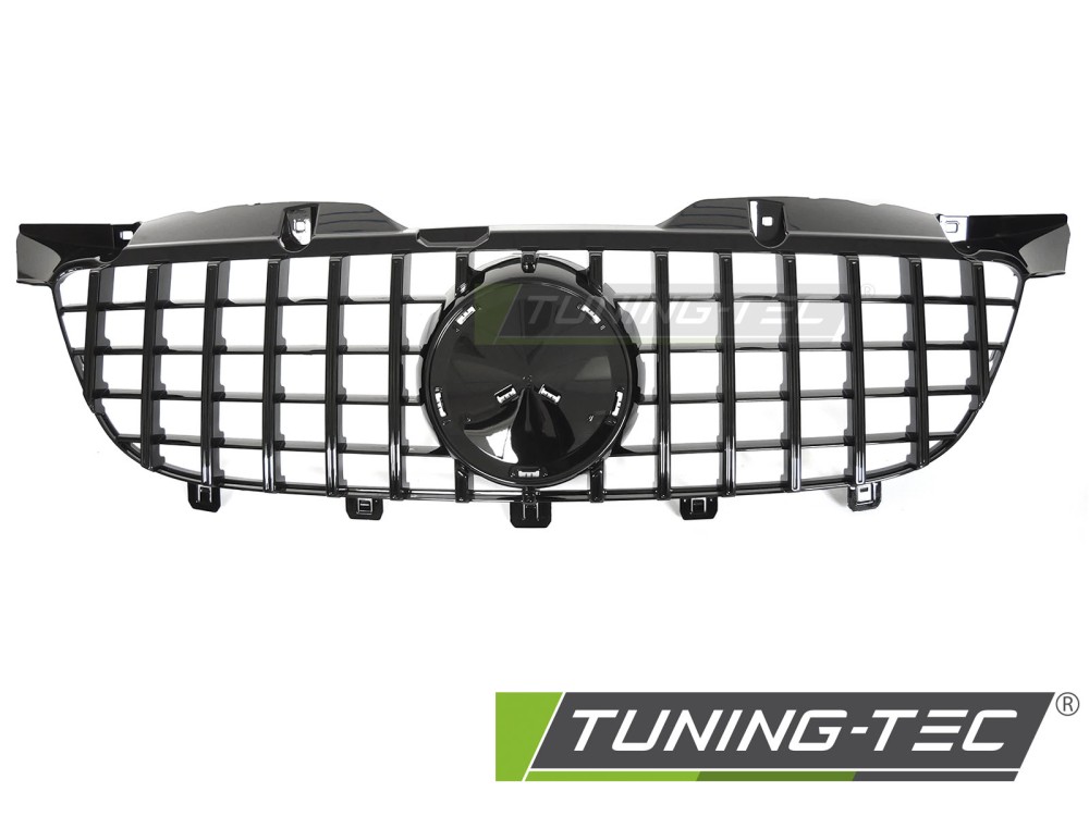 Front Grille Mercedes Sprinter W906 09-13 GT Style Glossy Black – náhľad 2