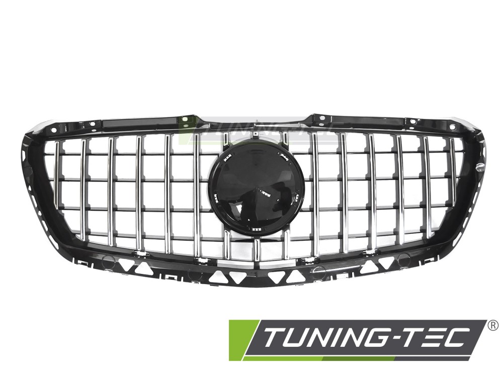 Front Grille Mercedes Sprinter W906 13-18 GT Style Black Chrome – náhľad 2