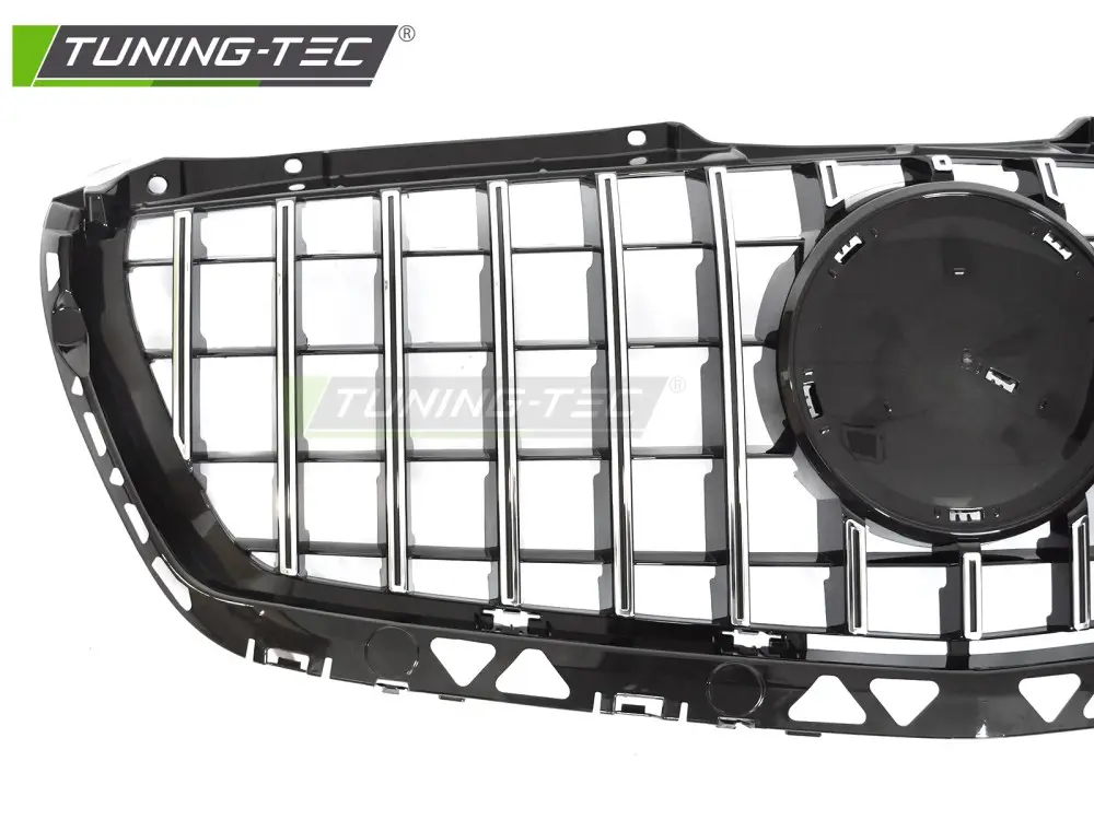 Front Grille Mercedes Sprinter W906 13-18 GT Style Black Chrome – náhľad 3