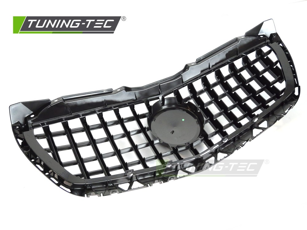 Front Grille Mercedes Sprinter W906 13-18 GT Style Black Chrome – náhľad 4