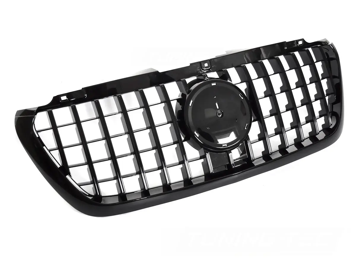 Front Grille Mercedes Sprinter W907 18-22 GT Style Glossy Black