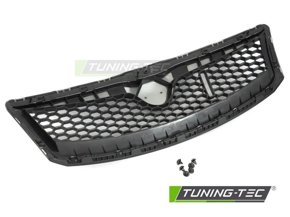 Front Grille Škoda Octavia II 09-12 Black – náhľad 4