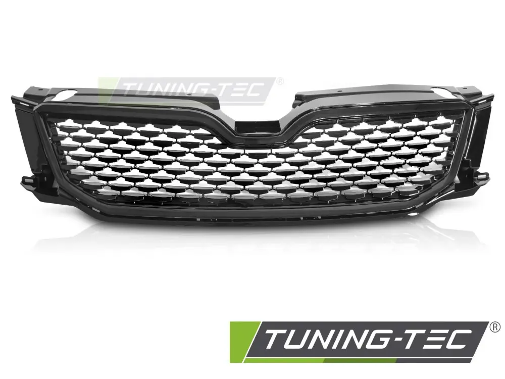 Front Grille Škoda Octavia III 12-16 Sport Style Glossy Black – náhľad 2