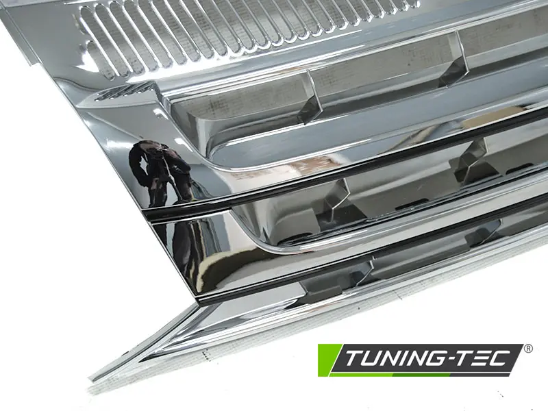 Front Grille VW T5 10-15 Caravelle Multivan Chrome-Black – náhľad 3