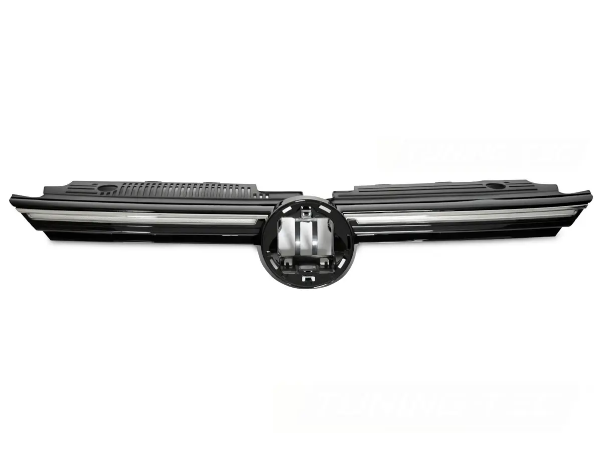 Predná maska VW Golf VIII 19-24 SPORT s LED Glossy Black Silver Line