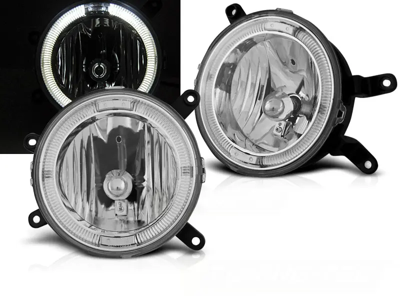 Fog Lights Ford Mustang 04-09 Angel Eyes Chrome