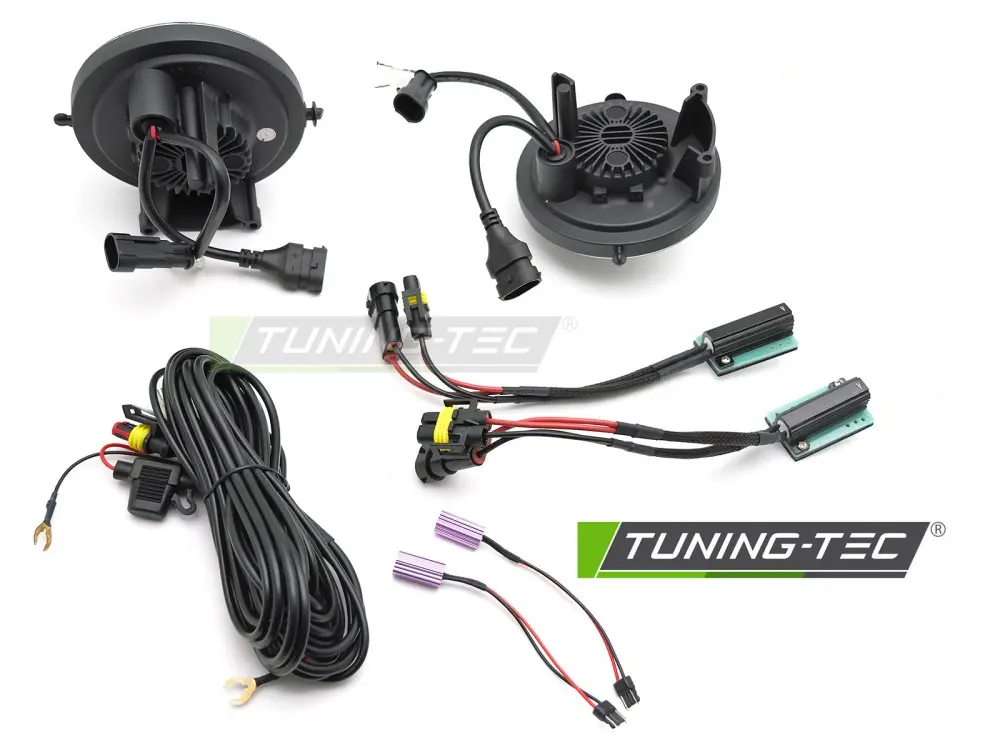 Full LED Fog Lights with Lens and DRL Mini Cooper R55 R56 R57 07-14 – náhľad 3