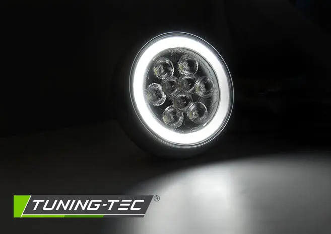 Fog Lights Angel Eyes LED DRL Universal BMW Mini Cooper – náhľad 3