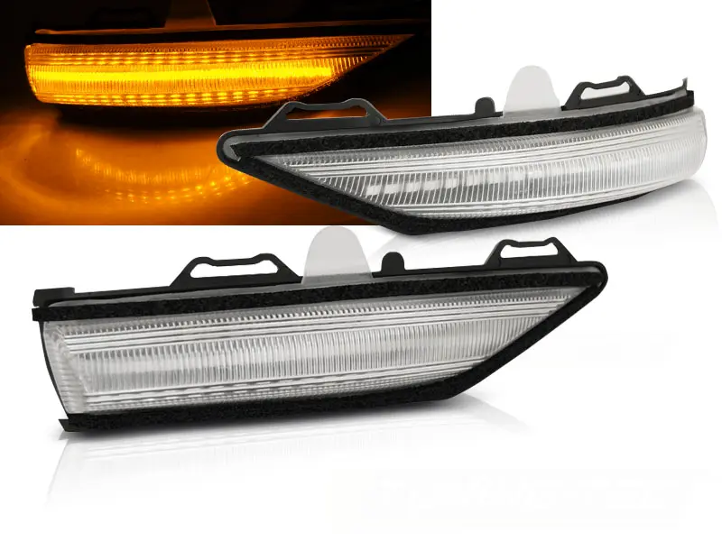 Side Mirror Indicators Ford Fiesta MK8 17-23 LED White SEQ