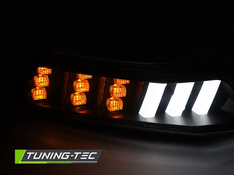 Front Indicators Ford Mustang 15-17 Black LED SEQ – náhľad 2