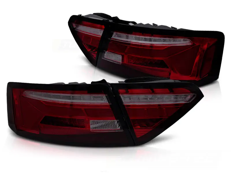 Tail lights Audi A5 8T 11-16 LED BAR Red Smoke