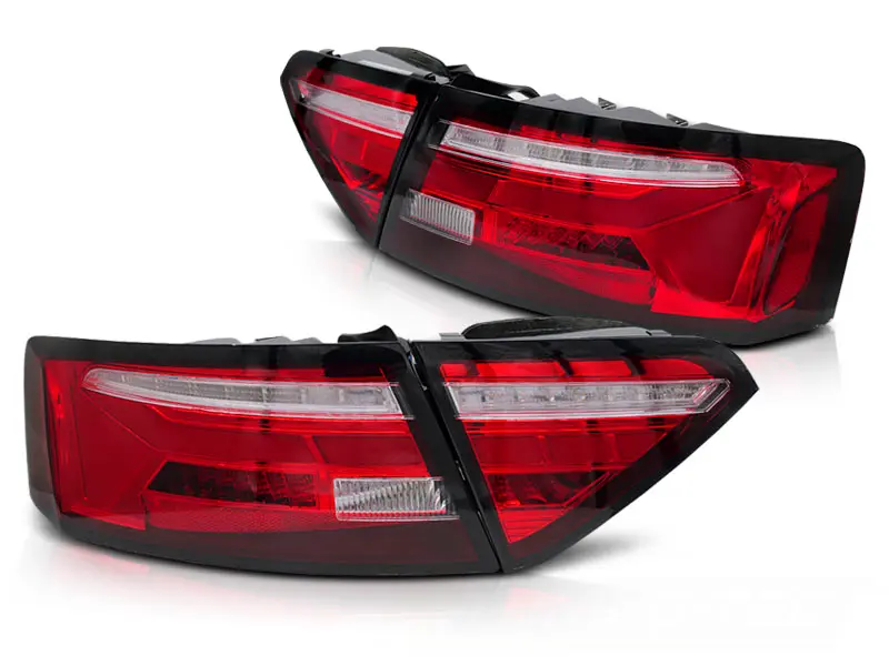Tail lights Audi A5 8T 11-16 LED BAR Red White