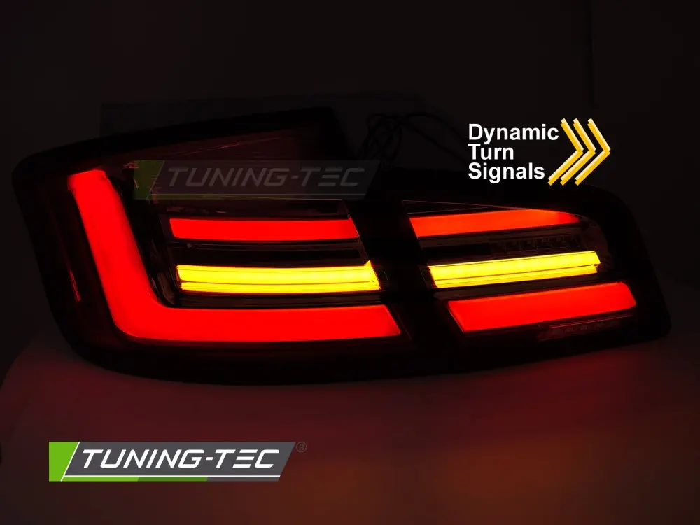 Tail lights BMW 5 Series F10 10-13 LED BAR Black – náhľad 3