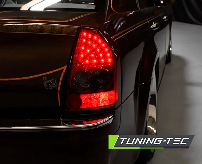 Tail Lights Chrysler 300C 05-08 Red Smoke – náhľad 2