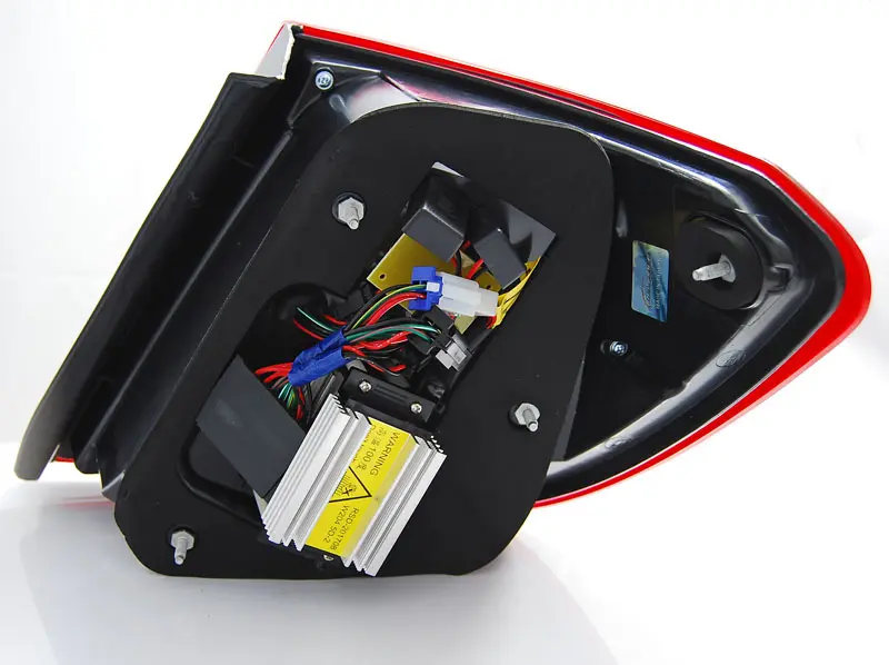 Tail lights Mercedes C-Class W204 Estate 07-10 LED BAR Red Smoke – náhľad 2