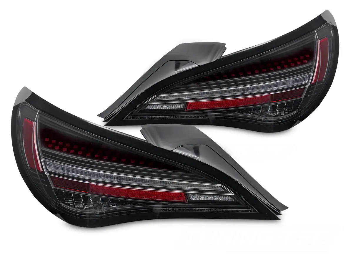 Tail lights Mercedes CLA C117 13-19 LED Black SEQ Red Bar OE LED