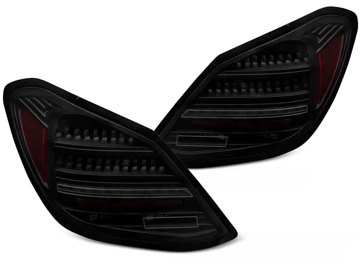 Tail Lights Mercedes C-Class W205 14-21 LED Smoke SEQ (replaces OEM bulb lights)