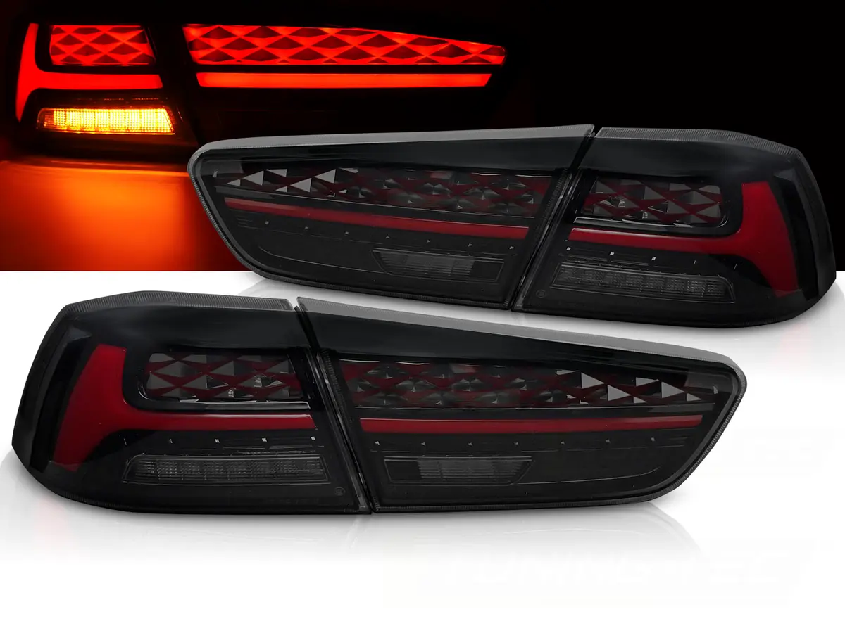 Tail lights Mitsubishi Lancer VIII / Evolution X 08-16 Smoke (welcome light)