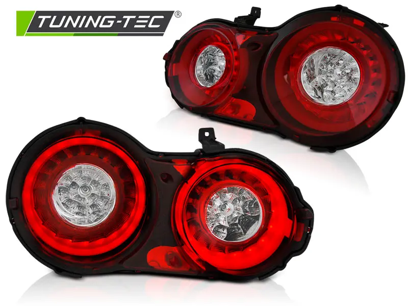 Tail lights Nissan GT-R 08-13 LED BAR Red White – náhľad 2