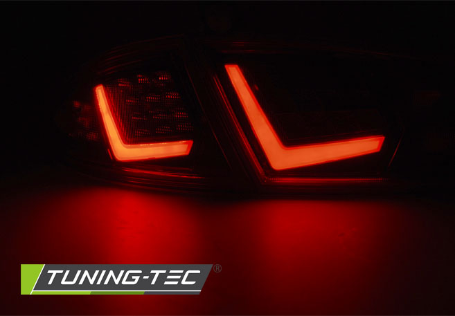Tail Lights Seat Leon 1P 09-12 LED BAR Red Smoke – náhľad 3