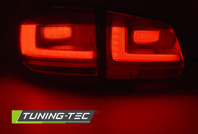 Tail lights VW Tiguan I 07-11 LED BAR Red White – náhľad 2