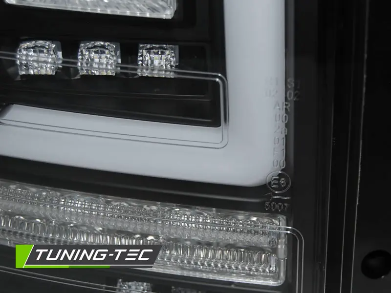 Tail lights VW T5 03-09 Black LED Bar (barn doors) – náhľad 2