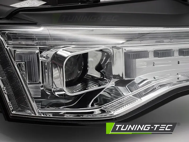 Headlights Audi A5 8T 11-16 LED DRL Chrome – náhľad 2