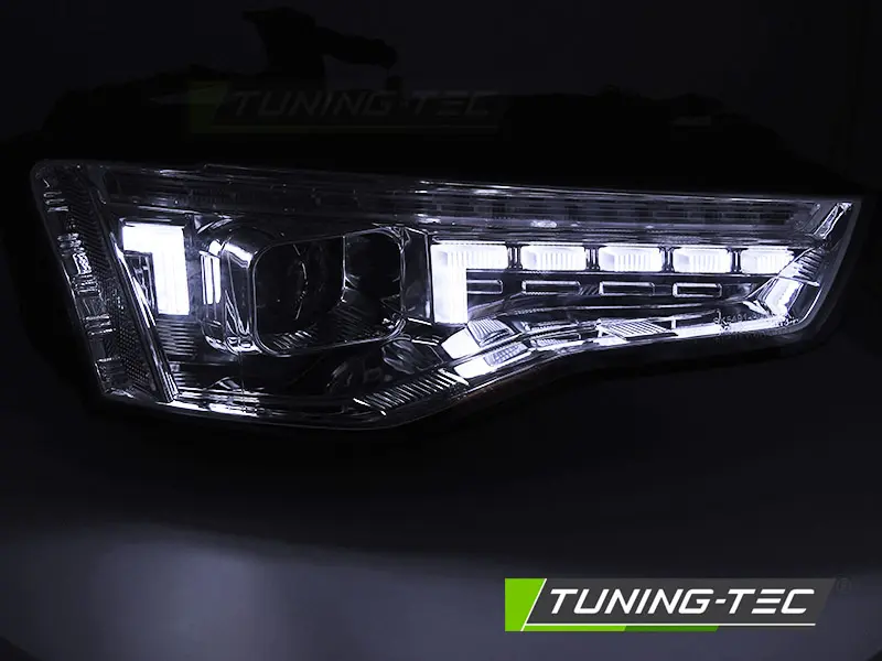 Headlights Audi A5 8T 11-16 LED DRL Chrome – náhľad 3