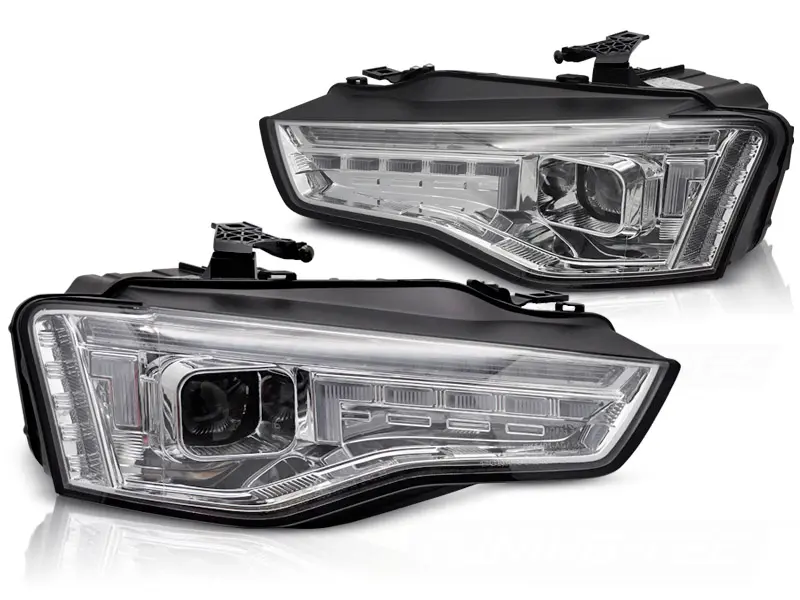 Headlights Audi A5 8T 11-16 Full LED DRL Chrome