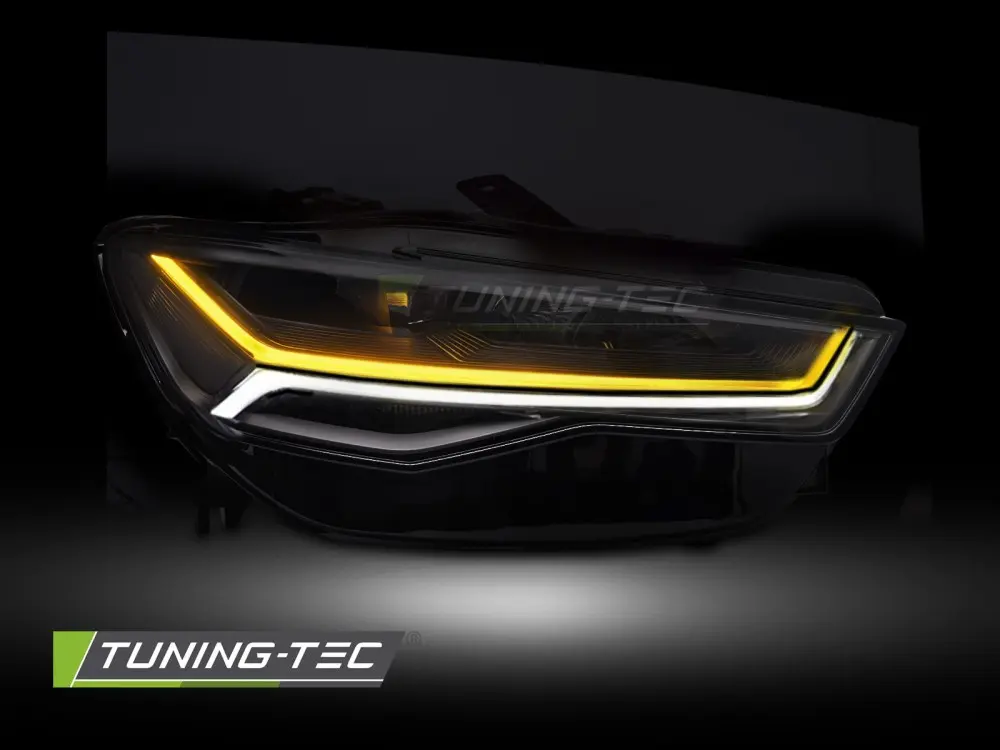 Predné Full LED svetlá Audi A6 C7 14-18 DRL (náhrada xenónu) – náhľad 3