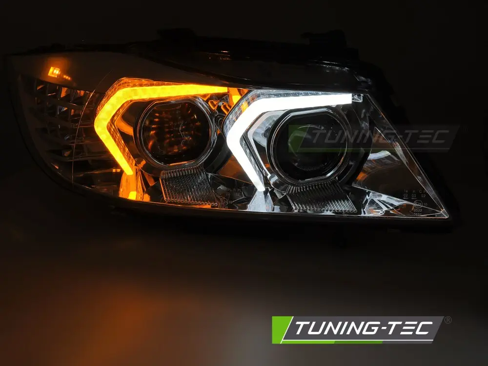 Headlights BMW E90 / E91 LCI 09-11 Xenon LED Chrome – náhľad 3