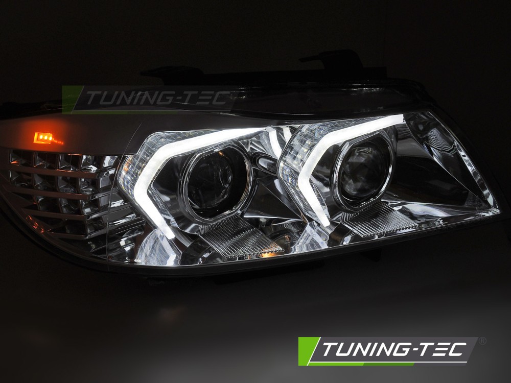 Headlights BMW E90 / E91 LCI 09-11 Xenon AFS LED Chrome – náhľad 2