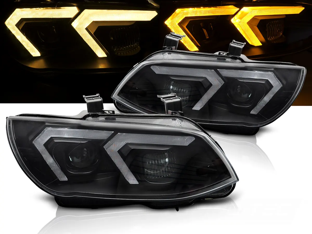 Predné xenónové svetlá BMW E92 / E93 LCI 10-13 DRL Yellow Black