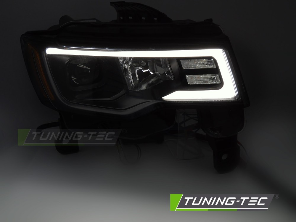 Headlights Jeep Grand Cherokee WK2 16-21 Tube Light Black – náhľad 2