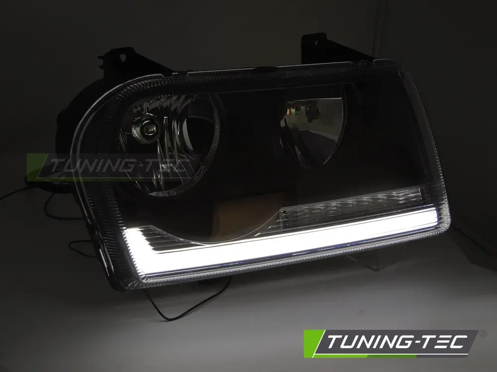 Headlights Chrysler 300 05-08 Tube Light Black – náhľad 2