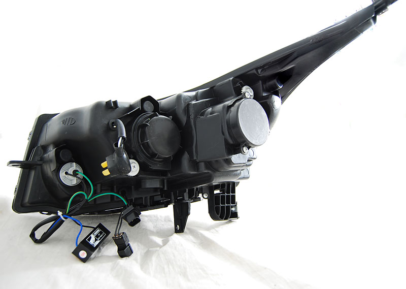 Headlights Chevrolet Cruze 09-12 Tube Light Black (US version) – náhľad 2