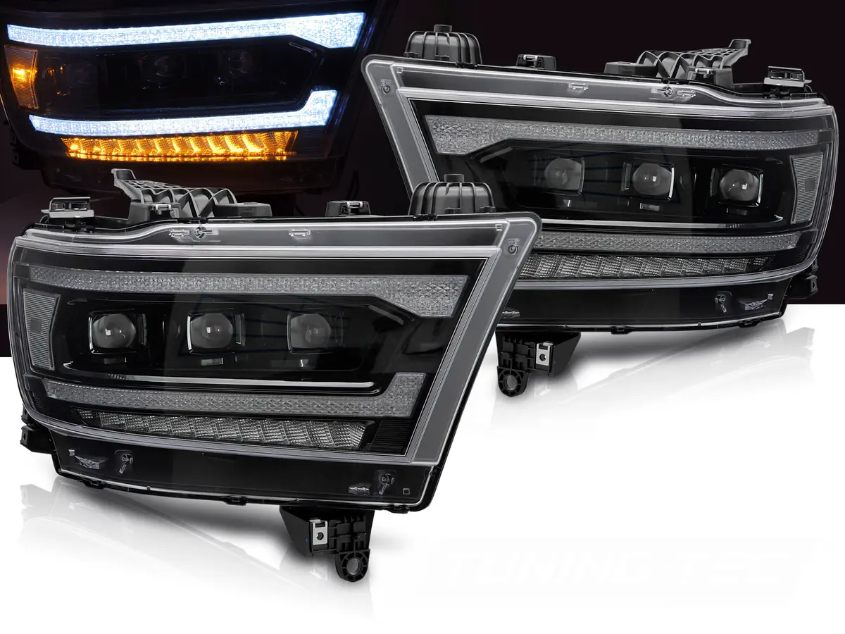 Headlights Dodge Ram 1500 19-22 Full LED DRL (variant)