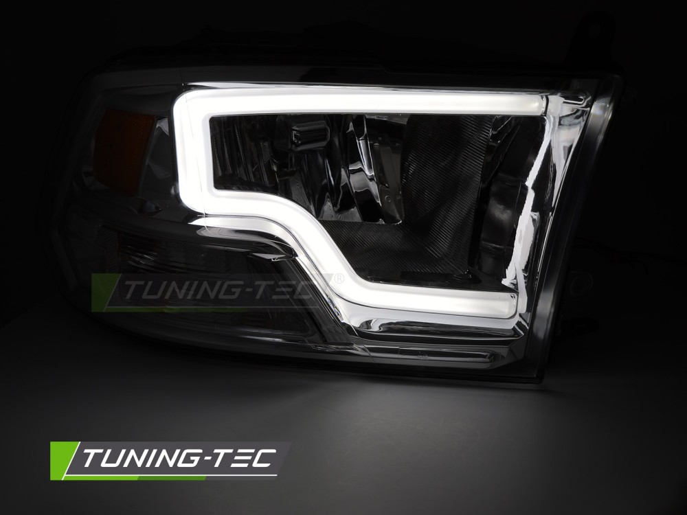 Headlights Dodge Ram 09-18 Tube Light Chrome – náhľad 2