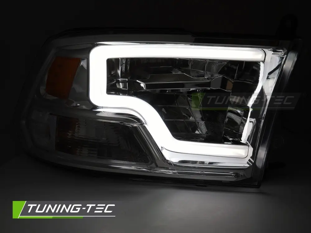 Headlights Dodge Ram 09-18 Tube Light LED Chrome – náhľad 2