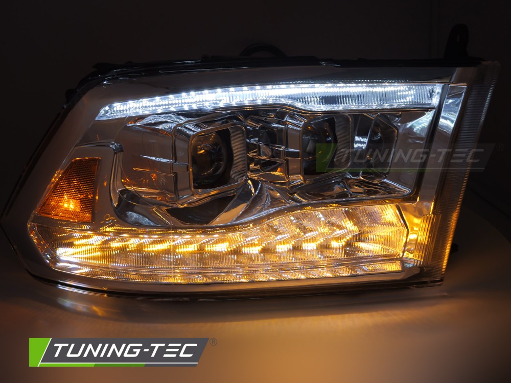 Headlights Dodge Ram 09-18 Double Chrome – náhľad 3