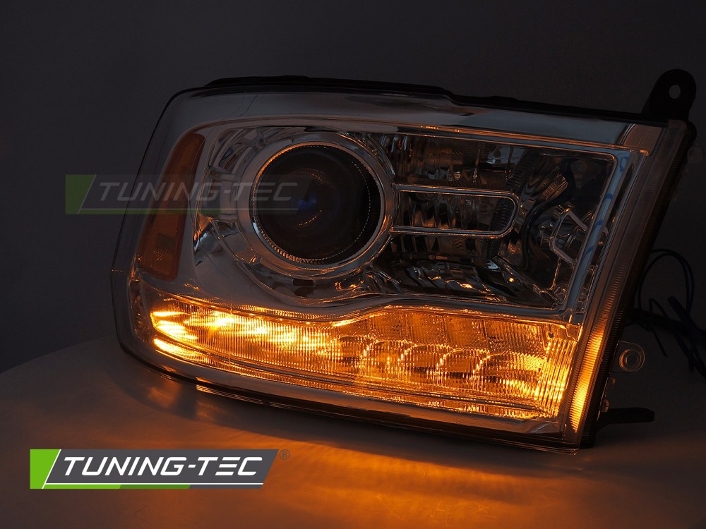Headlights Dodge Ram 09-18 Chrome – náhľad 3