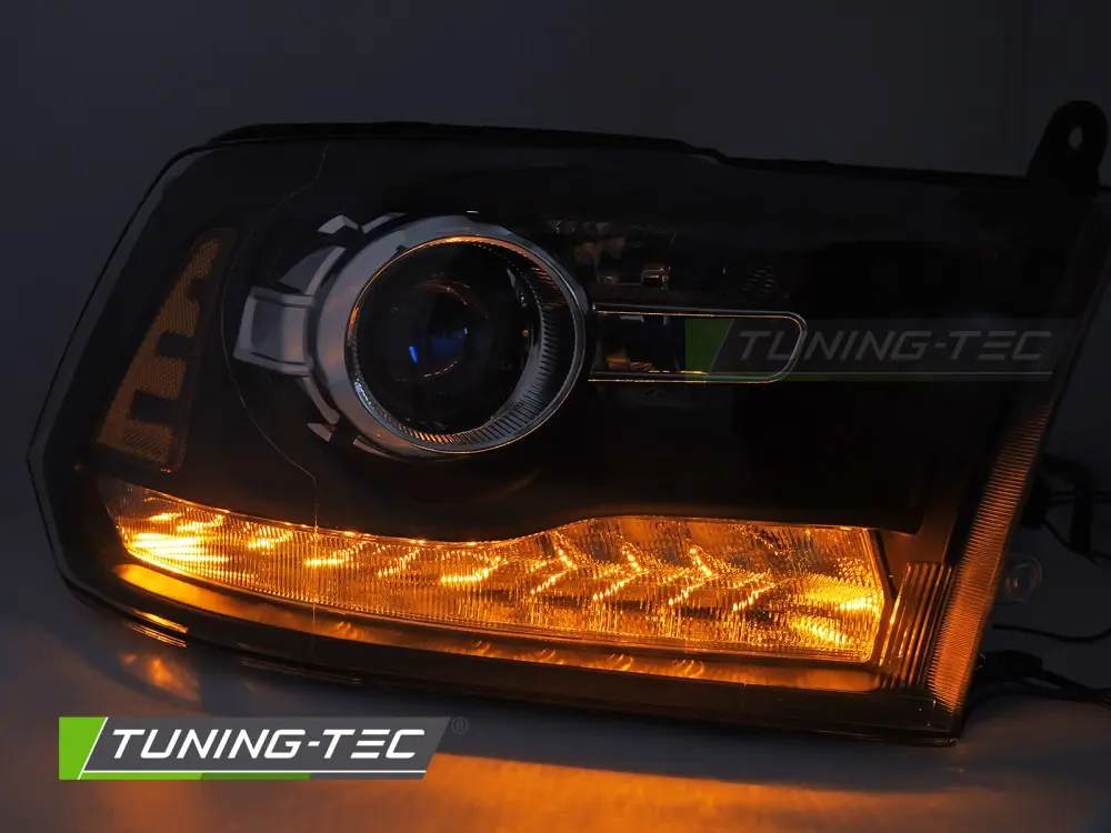 Headlights Dodge Ram 09-18 Black – náhľad 3