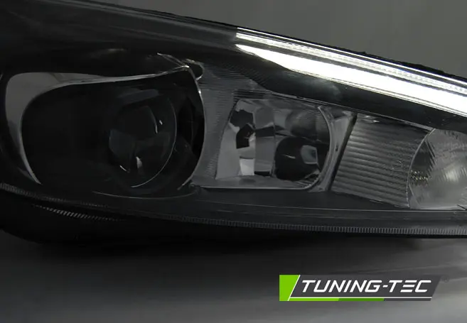 Headlights Ford Focus III 14-18 LED DRL Black – náhľad 3