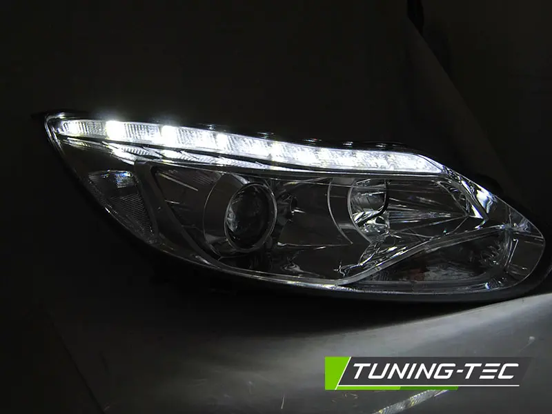 Headlights Ford Focus III 11-14 LED Chrome – náhľad 2