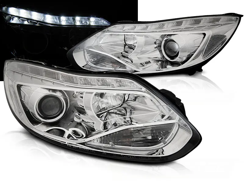Headlights Ford Focus III 11-14 LED Chrome